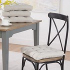  2 Pack  Textured Chair Seat Pad  chair Cushion   Silver Color  1-piece