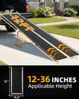 12ft Wheelchair Ramp Aluminum Non-slip Folding Multifold Portable Handicap Ramp