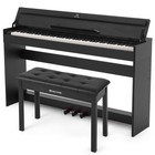 Black 88key Graded Hammer Action Digital Piano Keyboard Usb midi bluetooth bench