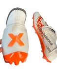 New Balance Burn X Lacrosse Cleats White orange Size 9 5 Lightweight Speed