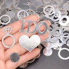 Blopee Wedding Confetti For Shower Decorations  Bridal Medium  Silver 