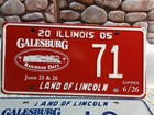6-galesburg Illinois Railroad Days License Plates