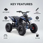 Gas Powered  Atv For Kids  49cc 2 Stroke   6 In Knobby Tires  1 5l Tank  Ages 6 