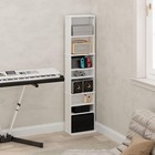 9-shelf Multimedia Media Storage Cabinet Tower Rack With Adjustable Shelves Home