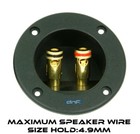  2 Pack  Speaker Box Terminal Round Spring Cup Connector Subwoofer Enclosure