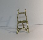Burnished Gold Metal Bamboo Motif Easel Nos