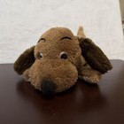 Vintage 1973 Dakin Brown Laying Drooper Stuffed Puppy Dog Animal Plush 12 