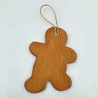 Christmas Ornament Gingerbread Man Handmade Hand Painted Folk Art Country