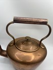 Antique Copper Teapot Tea Kettle 1 Gallon Large Patina Burt Brothers Victorian