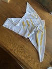 Lufthansa Airlines 90 s Scarf Flight Attendant Cabin Crew Yellow Gray Crane Logo