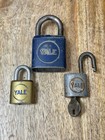Vintage Yale Padlock Lock Lot One With Key