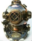 Mark V Deep Sea Scuba 18  Full Size Antique U s Navy Brass Divers Diving Helmet