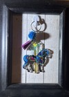 Keychain  Handmade Acrylic With Resin Seal  Beautiful Carousel Horse