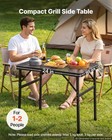 Vevor Folding Grill Table 24x16 In Camping Tables 90 Lbs Capacity Aluminum