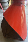 Vintage Majestic Mid Century Mcm Red orange Contemporary Fireplace Stove