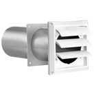Lambro 290w White Plastic Louvered Vent 3 Inch