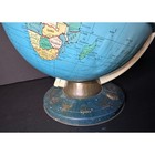 Vintage Ohio Art Tin World Globe W  Zodiac Signs On The Base