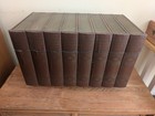Vintage World s Greatest Books Hidden Bar Set Decanters Glasses Box Japan Mcm