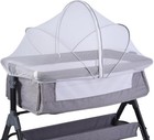Portable Bassinet Cover With Mosquito Net   2-way Zipper  Bassinet 5 l X 5 w