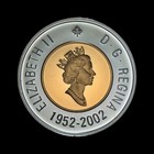 Canada  2002  2 Dollars  Silver - Qeii  Polar Bear  Gilt Toonie Jubilee Proof 12