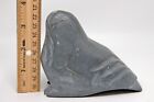 Inuit Eskimo Gray Soapstone Carving Bird Sea Duck Animal Signed Vintage 4 X 4 5 