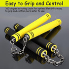 Nunchucks - Safe Solid Rubber Training Nunchucks nunchakus With Steel