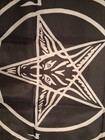 Sigil Of Baphomet 2x2ft Banner Flag Poster Occult Satanic