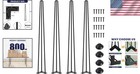 Steel Hairpin Legs 42   800lbs Load  Easy Installation  4pcs