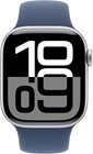 Apple Watch Series 10 42mm Gps Silver W  S m Denim Band  Fair