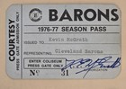 1976 Cleveland Barons 1st Yr Pass Hockey Ticket  Inaugural dallas Stars Signed    