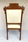 Antique Victorian Eastlake Carved Solid Wood Upholstered Parlor Chair - Rare  