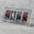 4   panel Acrylic Desktop Card Display For 35   75pt Favorite Cards