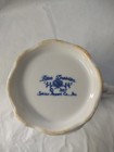 Blue Dresden  fine China  1957  Blue   White  Floral  Vintage 