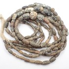 5 Strand Lot Dogon Granite Stone African Mali Trade Beads Ancient Antique Estate