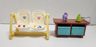 Fisher Price Loving Family Dollhouse Bench Toy Box   Twin Baby Swing Nursery