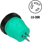 Hqrp Rv Locking Adapter 15a Male To 30a Female Twist Lock Power Cord Plug