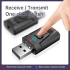 Bluetooth 5 0 Usb Transmitter Receiver 2 In 1 Wireless Audio Adapter For Pc Car