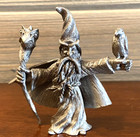 Vtg 1985 Pewter Fantasy Figurines Figures Mini Spoontiques Wizard   Dragon  Baby