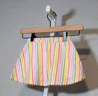 Nwt Cat   Jack Girls Size 3t Skort Multicolor Stripes Side Seam Pockets