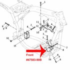 For Harley Davidson Front Motor Mount Engine Isolator 91-17 Dyna Fxd  47583-90b