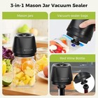 Mason Jar Vacuum Sealer 3 In 1 Rechargeable Electric Mason Jar Vacuum Sealer Kit