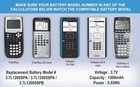 Genuine Texas Instruments Battery For Ti   nspire  cx I ii   cas    ti   84 Brand New
