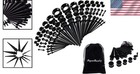 Complete Ear Stretching Kit  50 Acrylic   Silicone Pieces For Safe Stretching