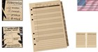 Compact Waterproof Daily Calendar Set - 365 Days  12 Tabs  All-weather Paper