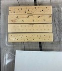1994 Stampin Up  Border Collection Rubber Stamp  New Unused Stars Flowers Hearts