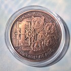 Black Bear Bullion Stackers 1oz 999 Fine Copper Colorized Round New In Capsule