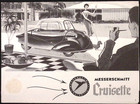 1950s Messerschmitt Cruisette Auto Brochure Futuristic Atomic Mcm Car Poster