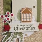 Stampin Up   A Very Merry Christmas   Card Kit  Makes 4- Cute Little House 
