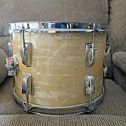 Vintage 1960   s Ludwig Keystone Badge 13x9 Rack Tom Drum White Marine Pearl  64