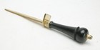 Vintage Letter Opener Knife With Golden Color Blade   Wooden Handle  Interesting